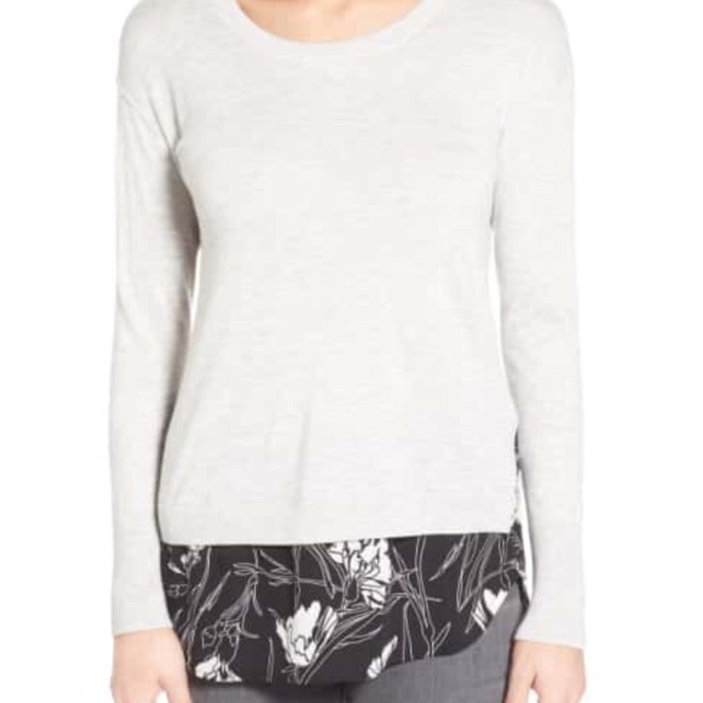 Halogen Faux Layered Sweater